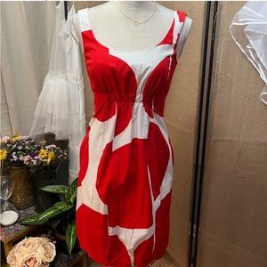 ZARA red and white mini dress